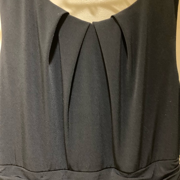 Teeze Me Little Black Dress with pleated neckline, ruched waist, flared skirt - Picture 3 of 5